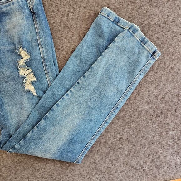Colombian Brazilian butt insert pad jeans  stretch Denim high waist pant Size 12 - Picture 6 of 15